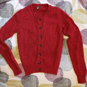 100% wool cardigan XS